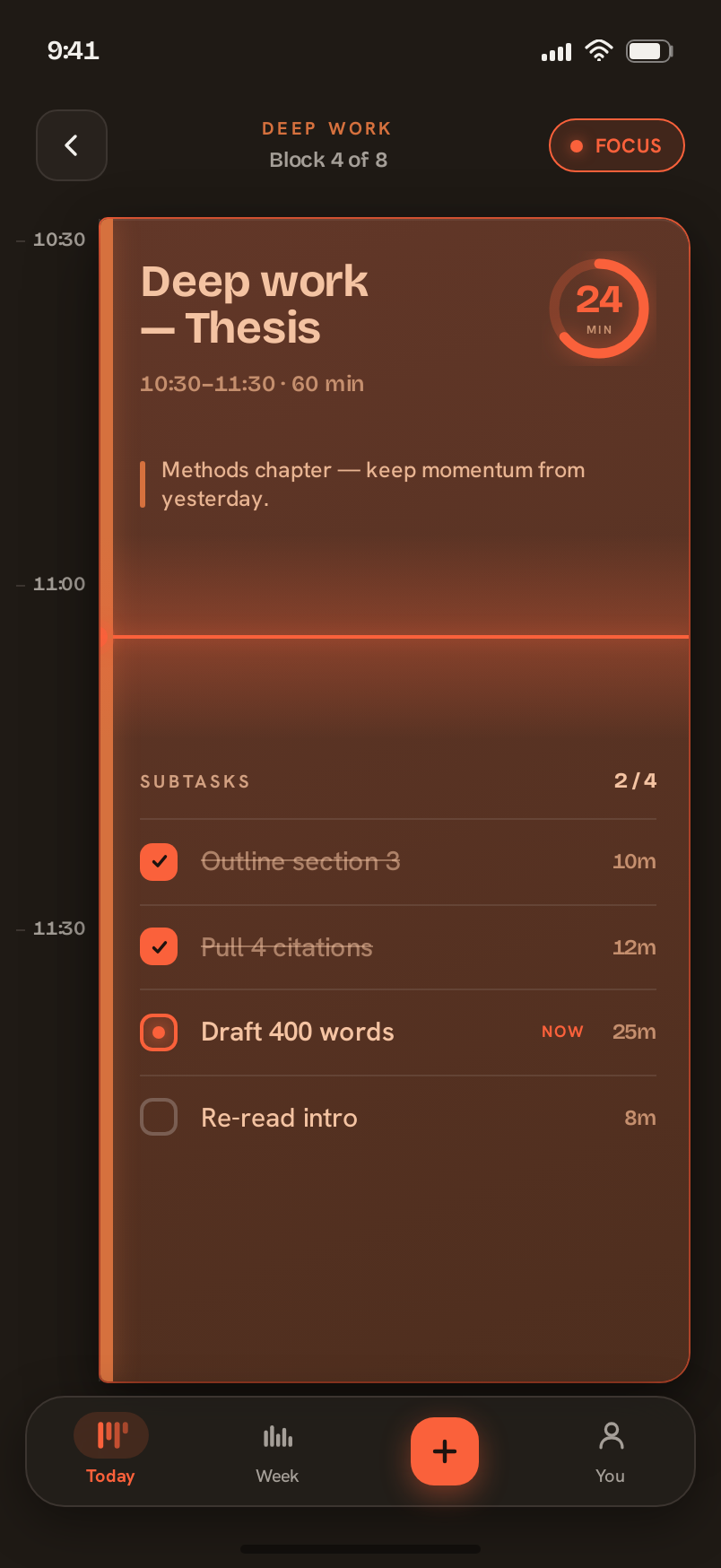 Block screen