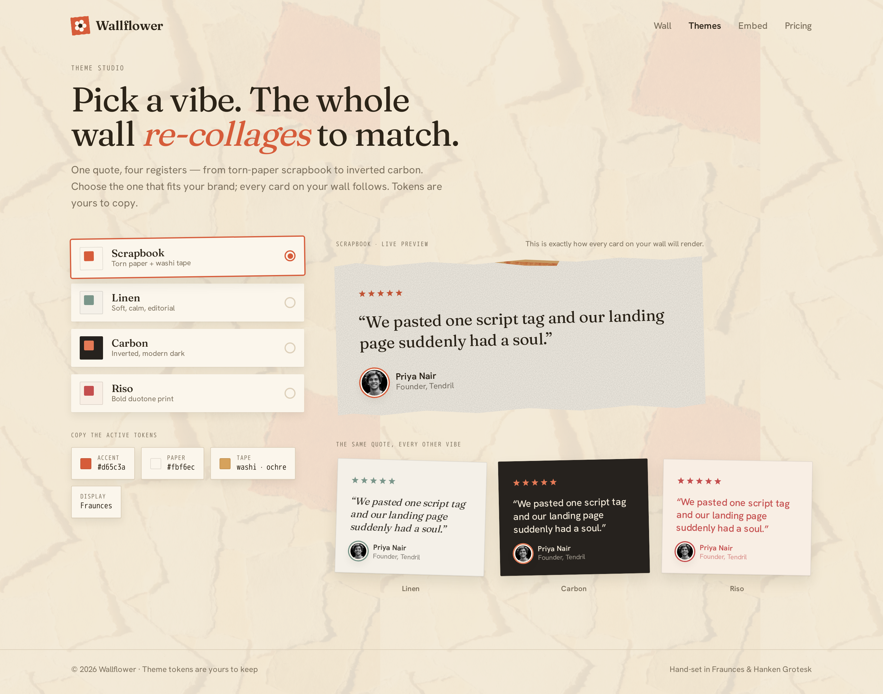 Themes screen