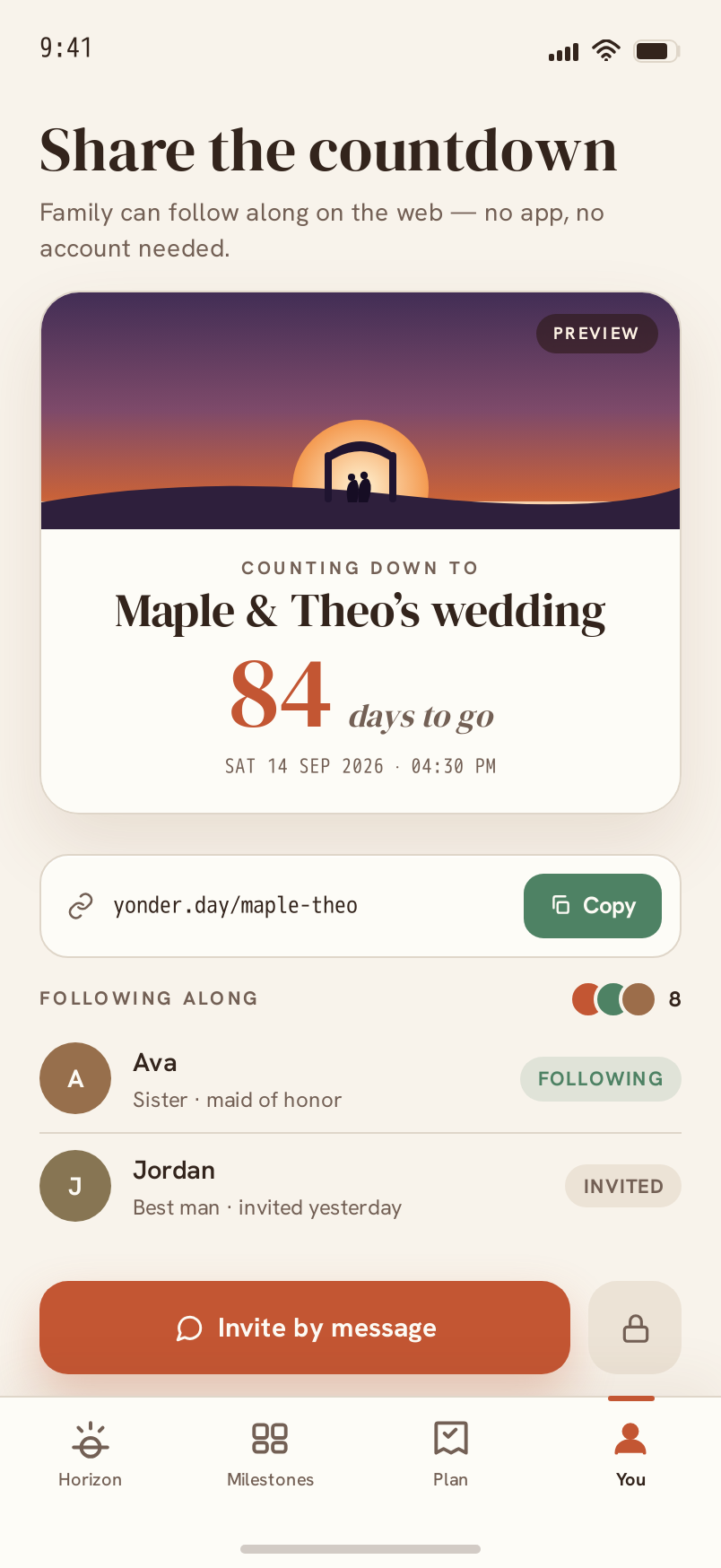 Shared screen
