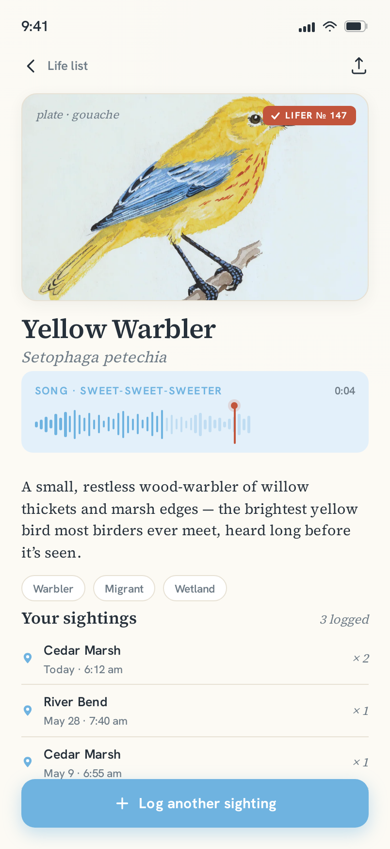 Species screen