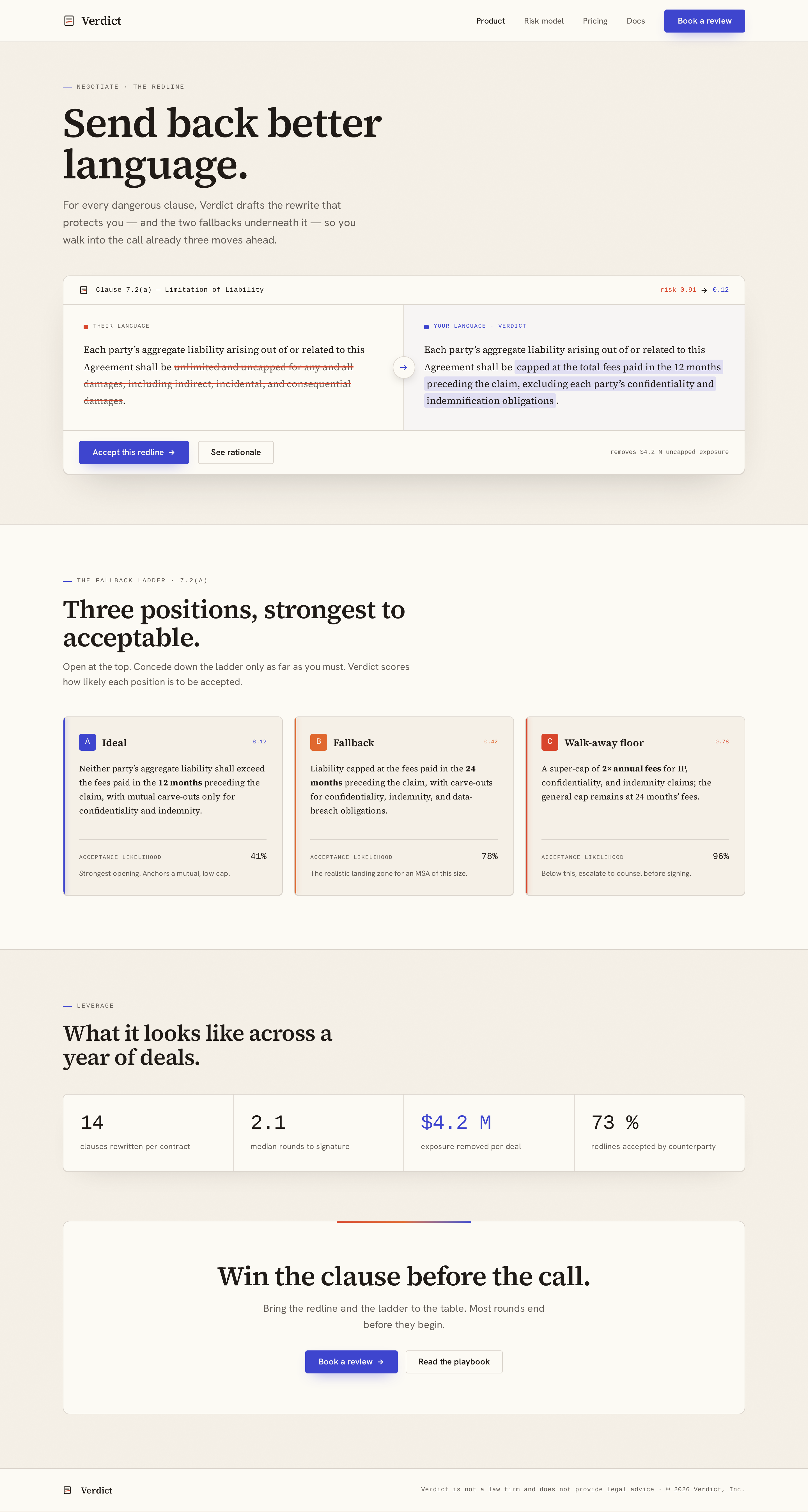 Negotiate screen