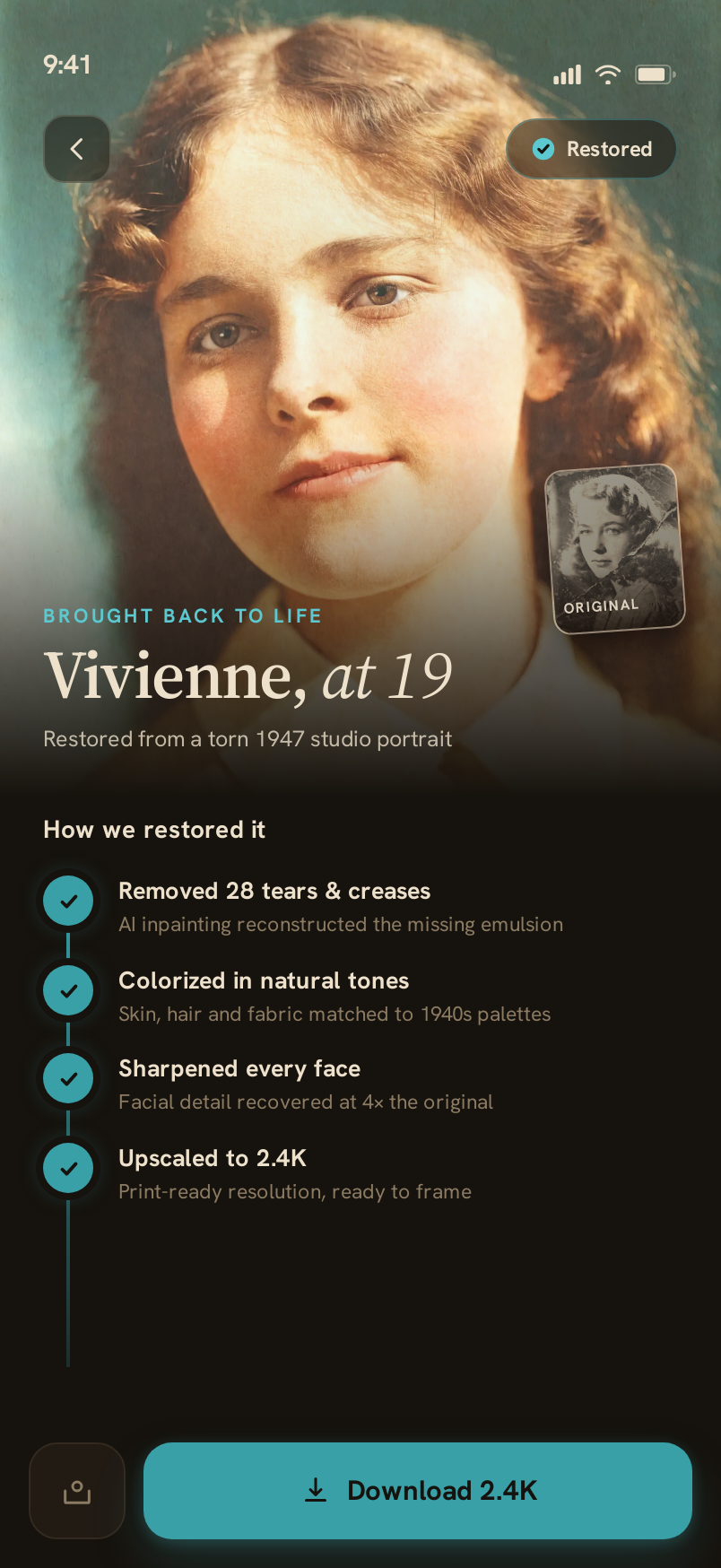 Result screen
