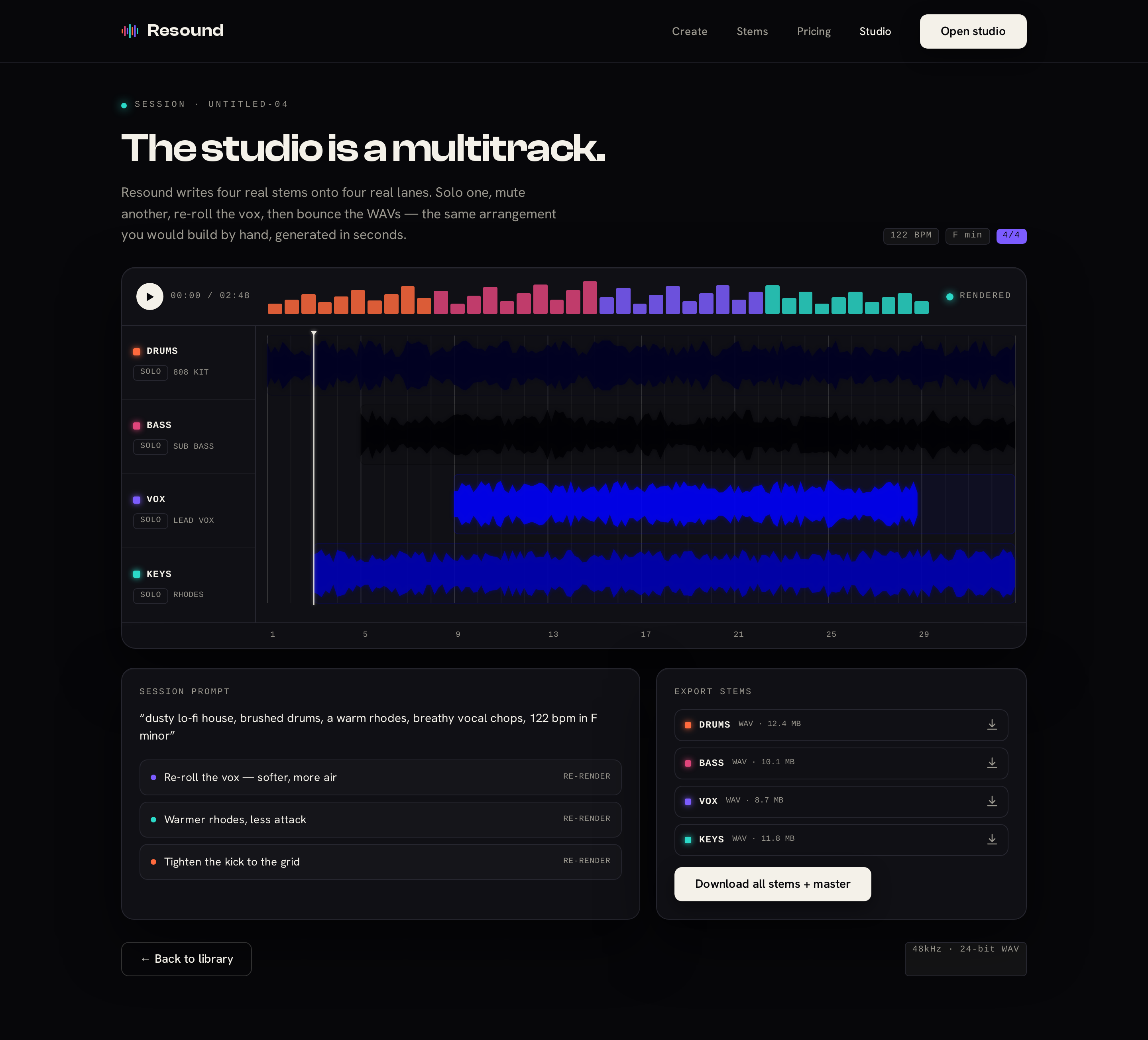 Studio screen