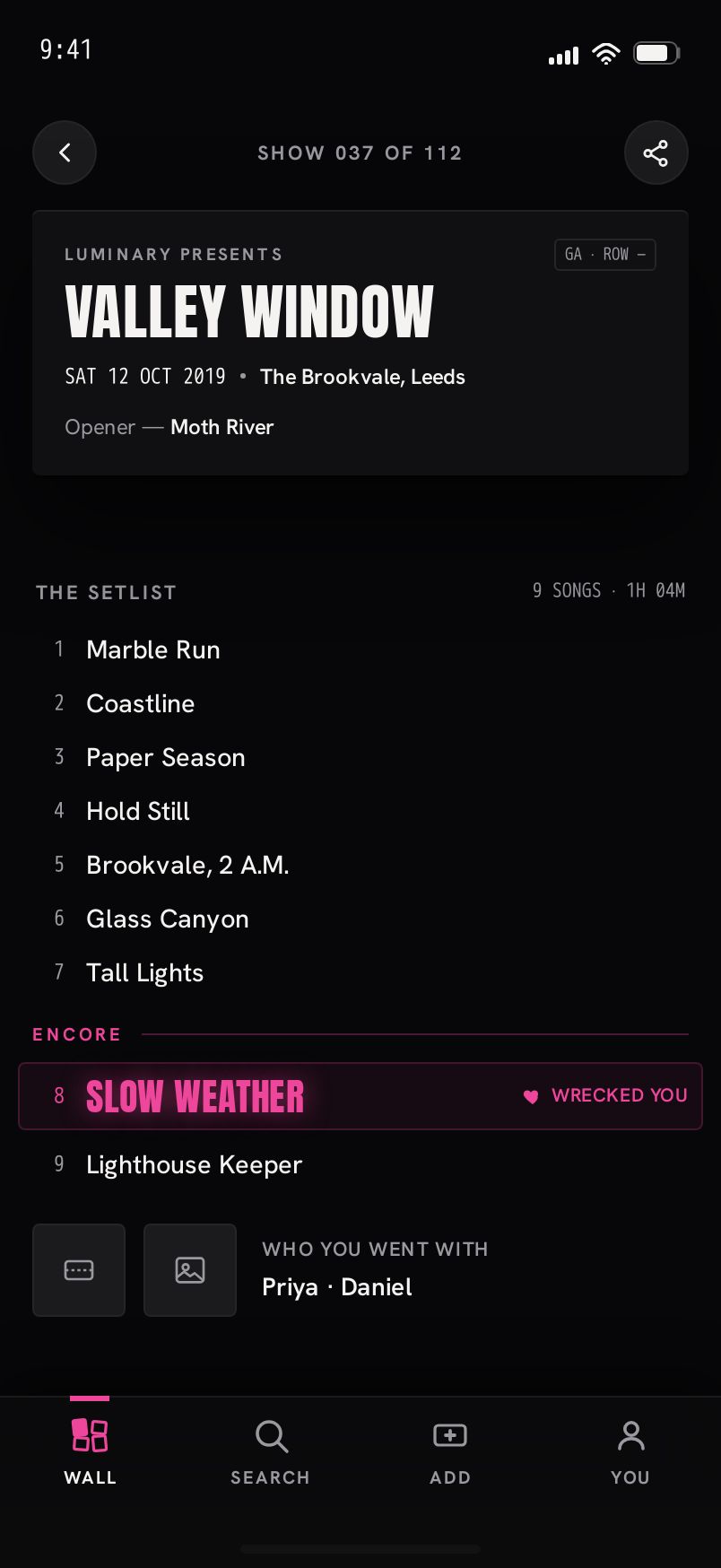 Show screen