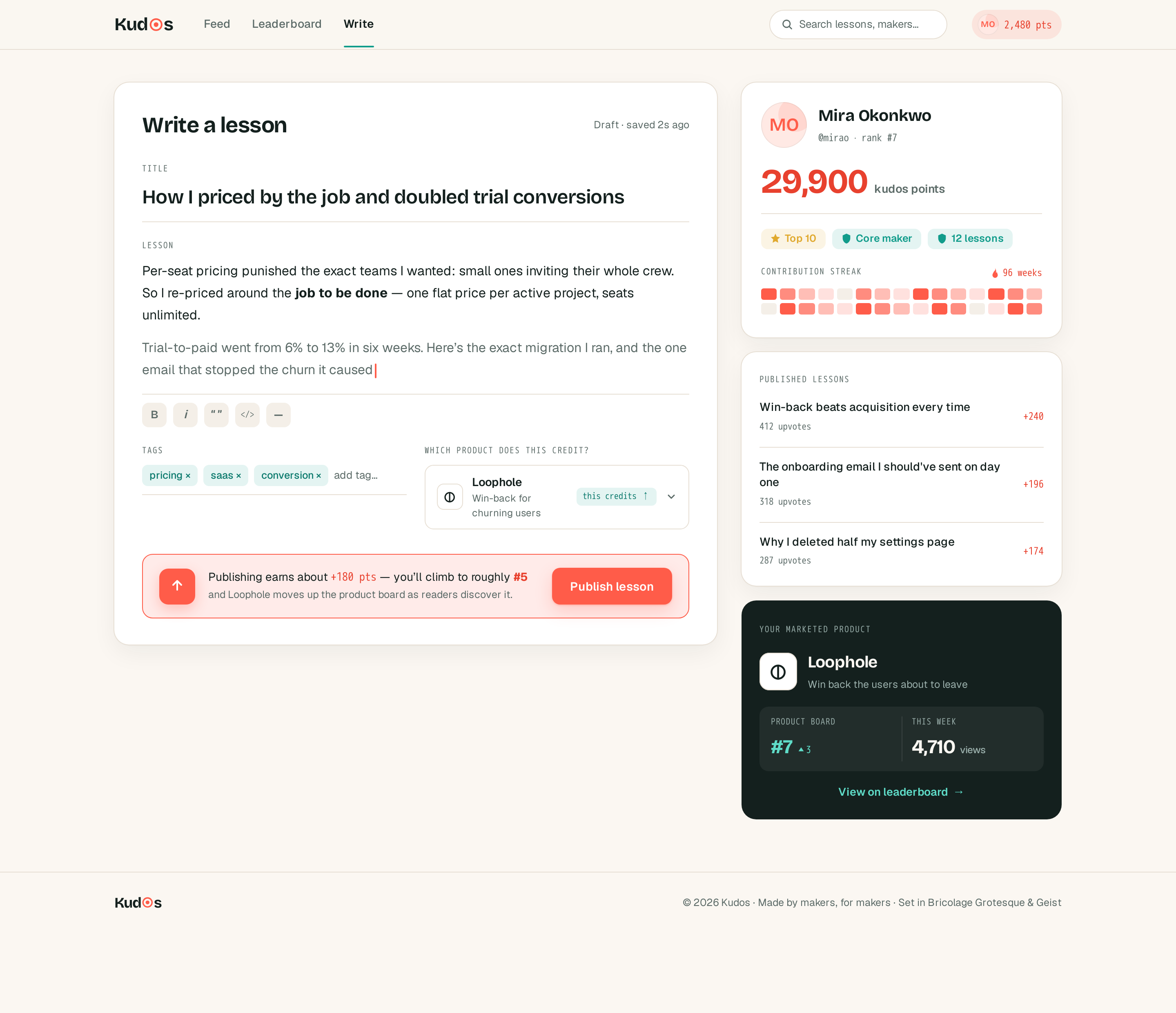 Write screen
