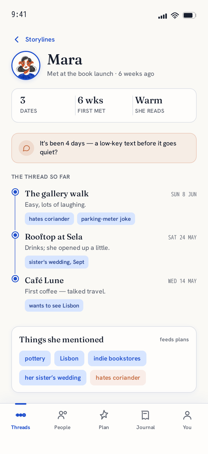 Person screen