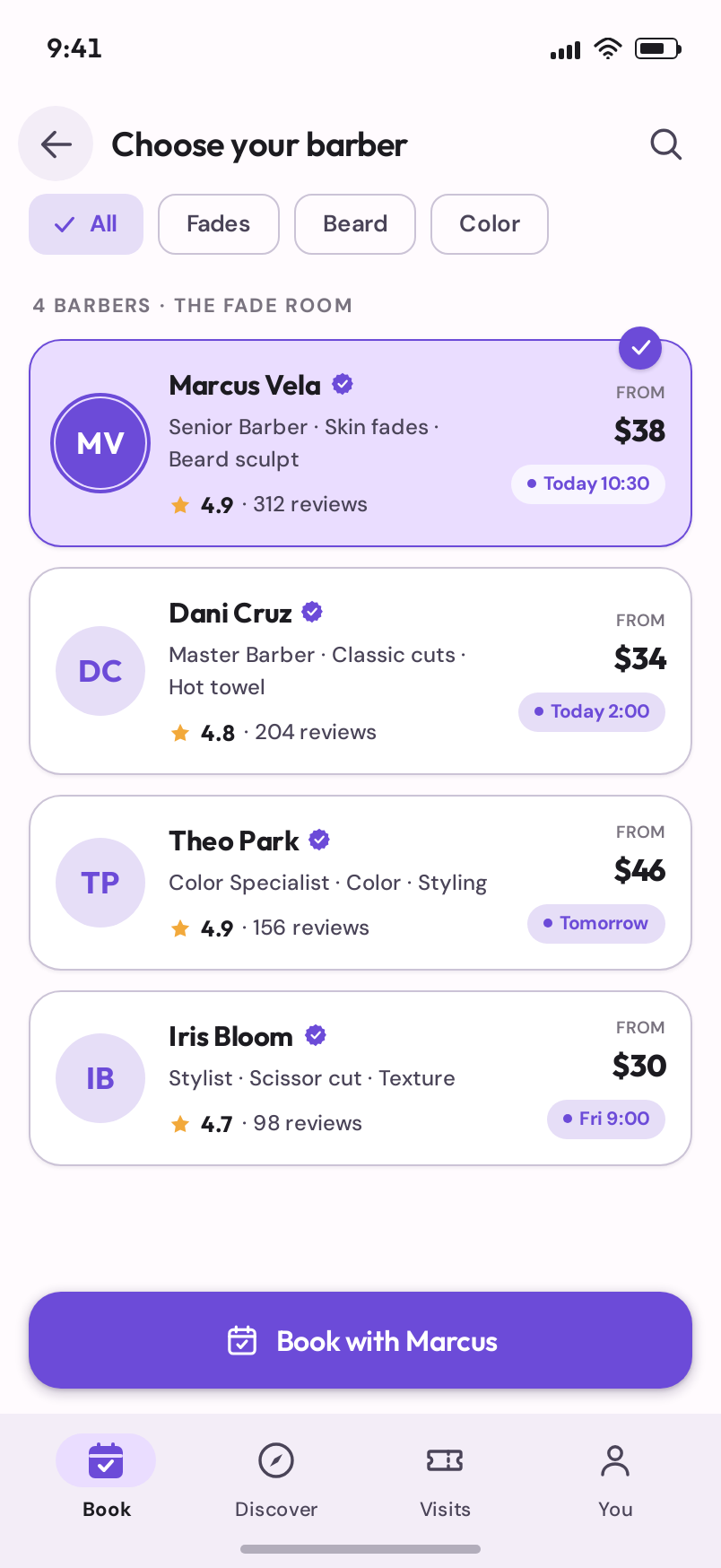 Stylist screen