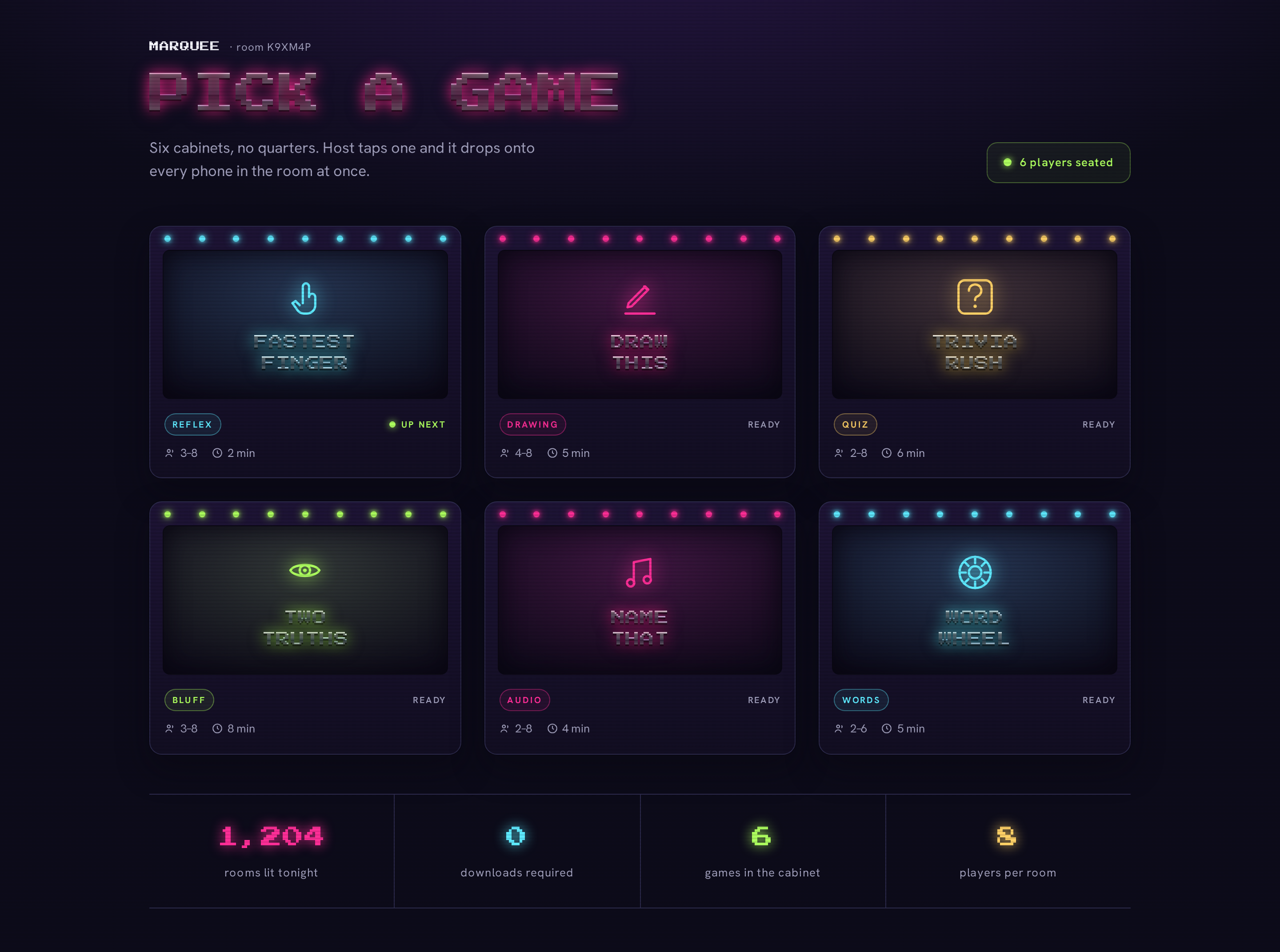 Arcade screen