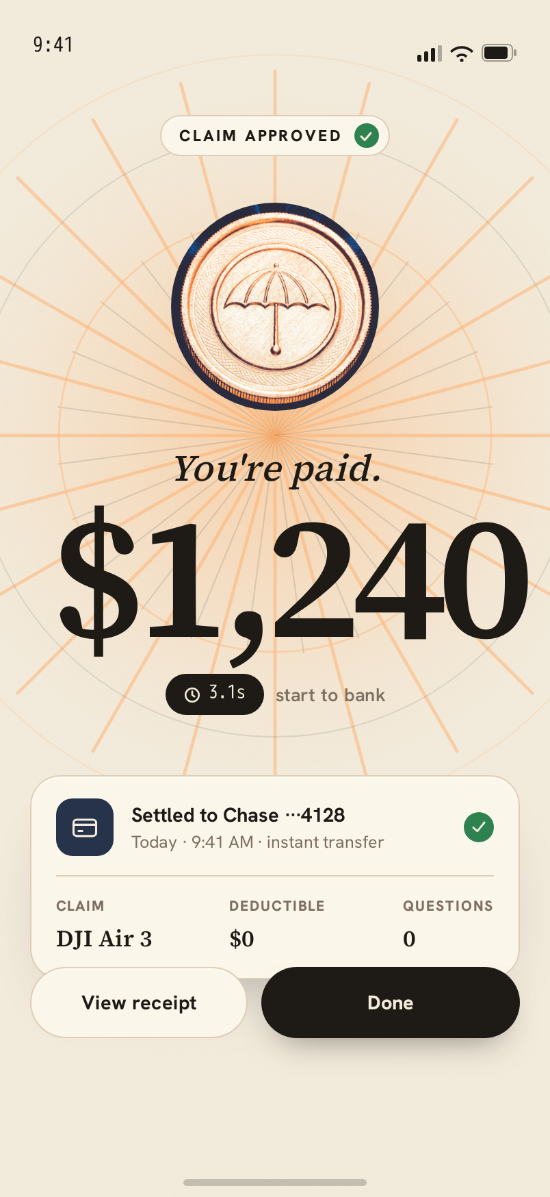 Paid screen