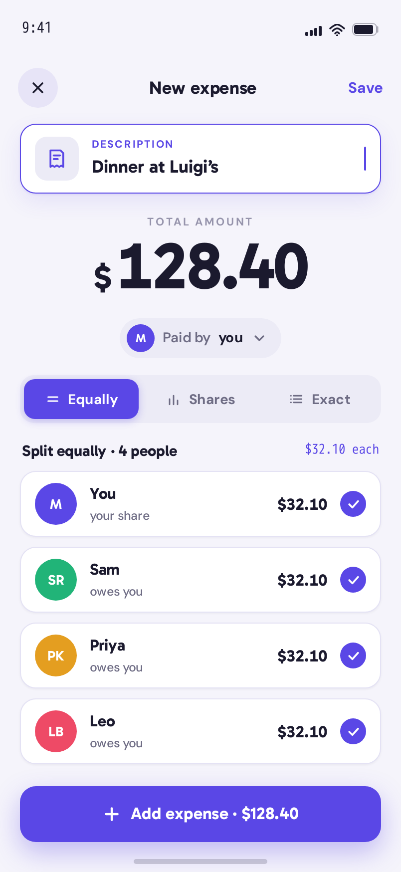 Add screen