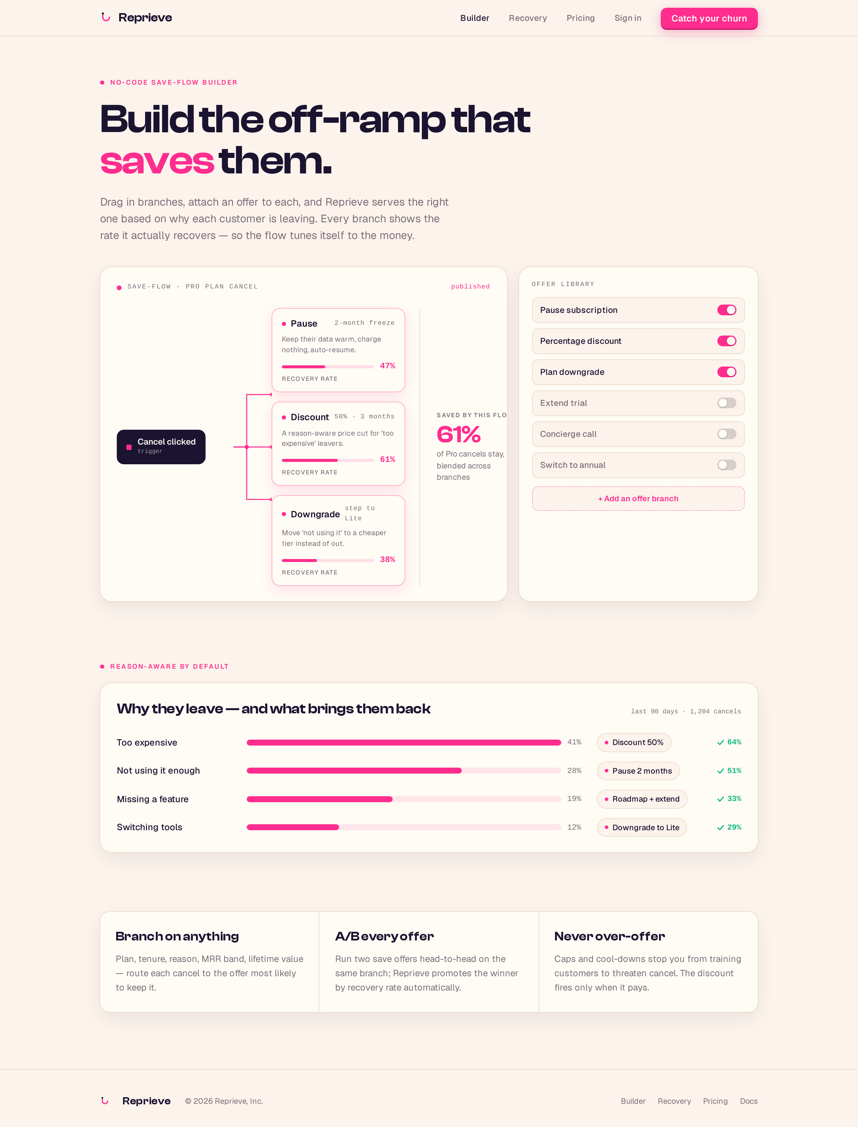 Builder screen