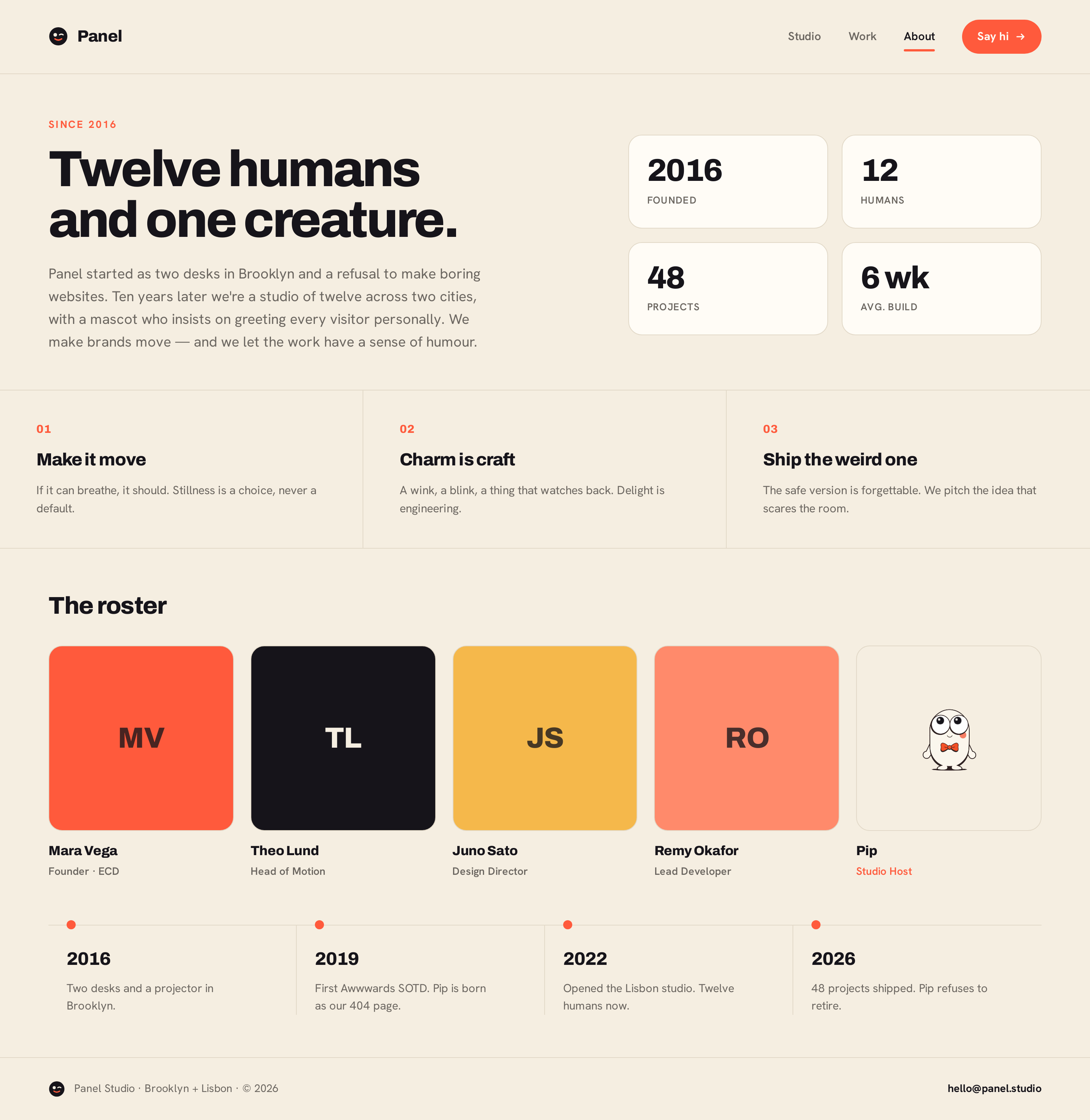 About screen