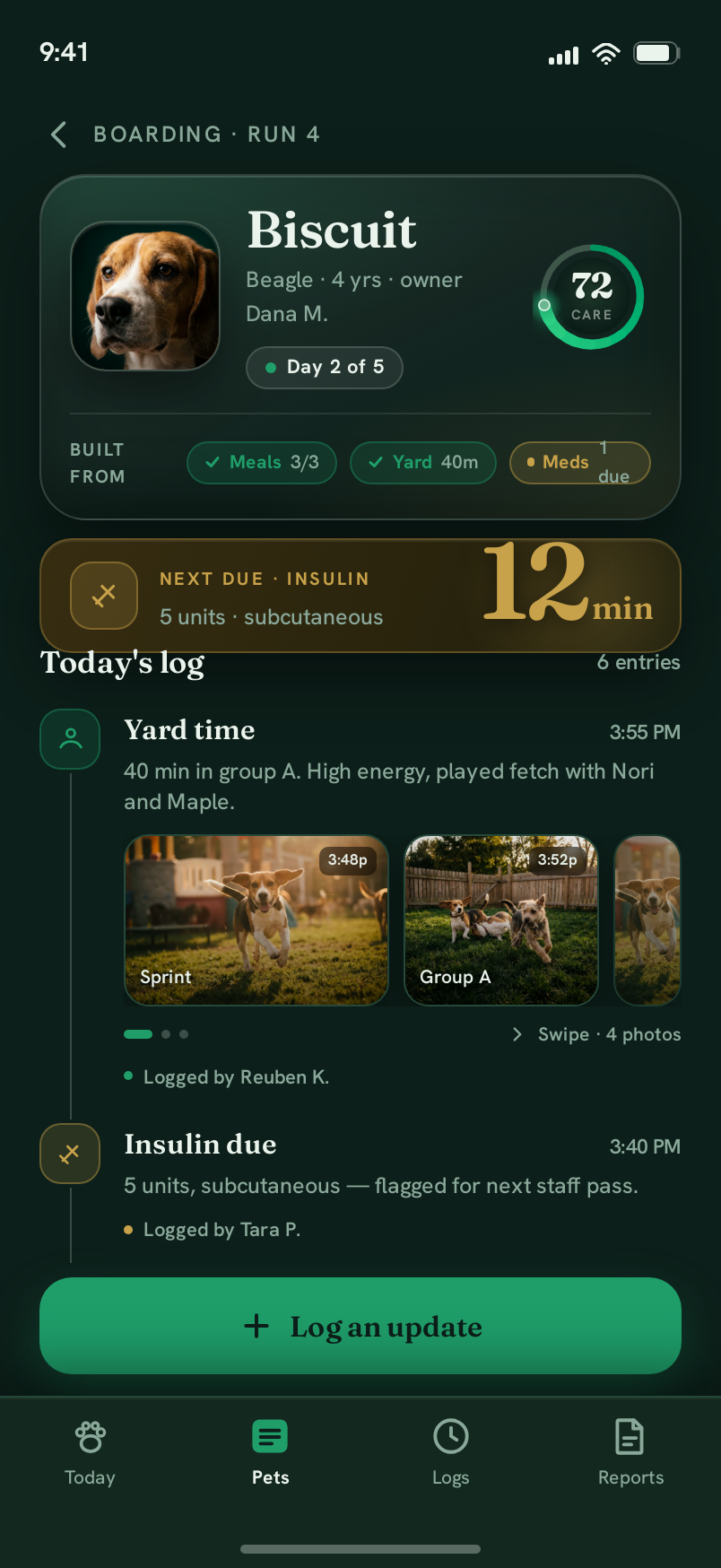 Pet screen