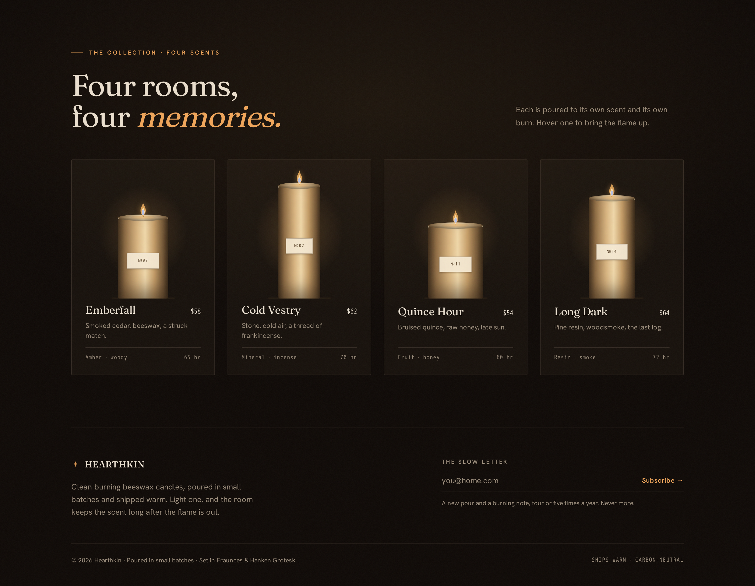 Collection screen