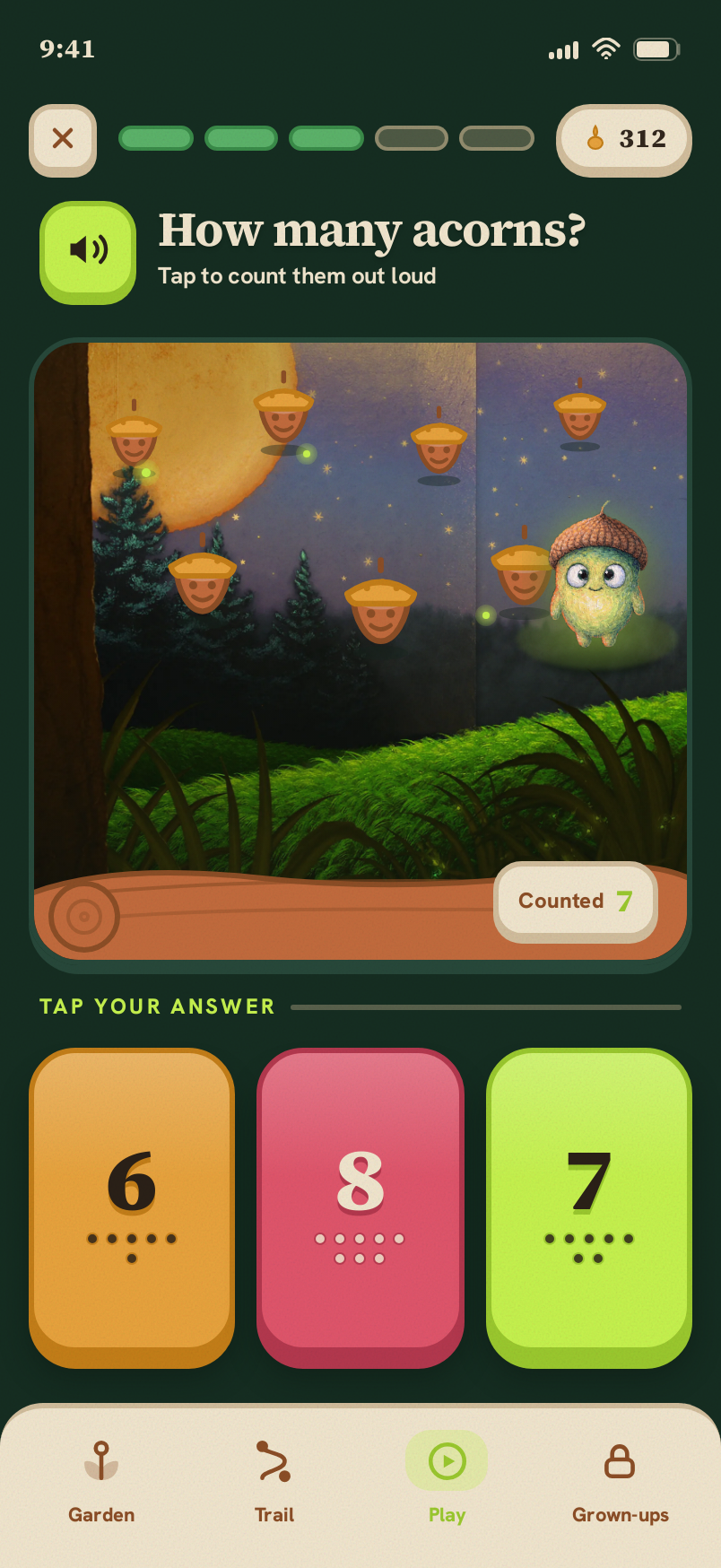 Play screen