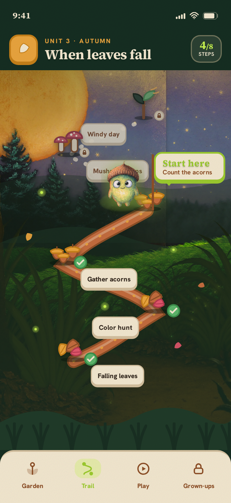 Trail screen
