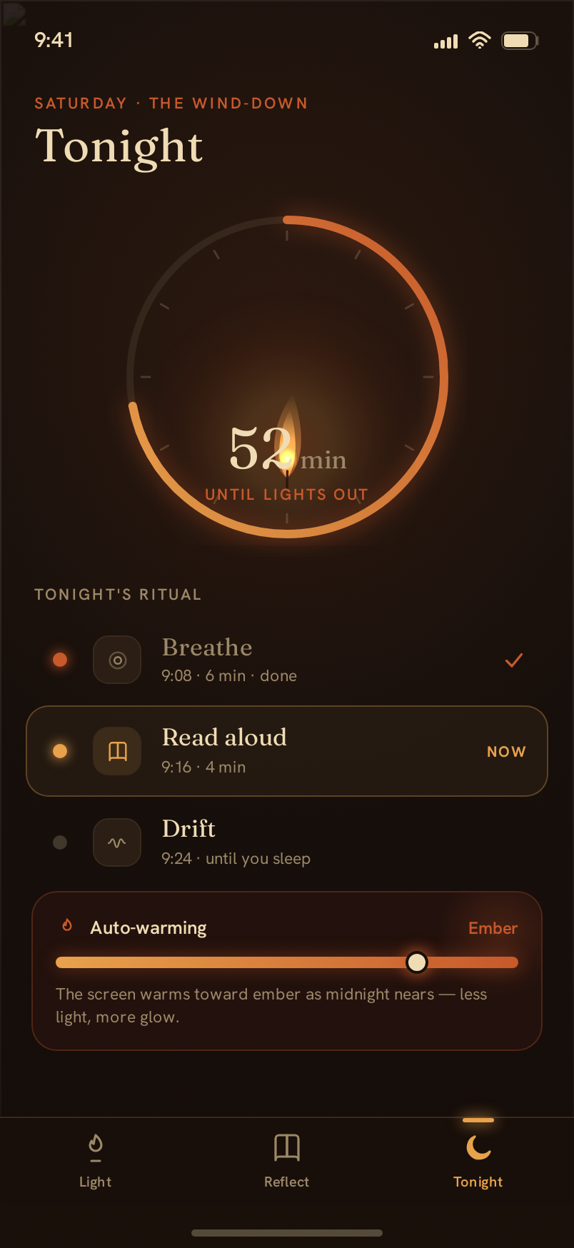 Tonight screen