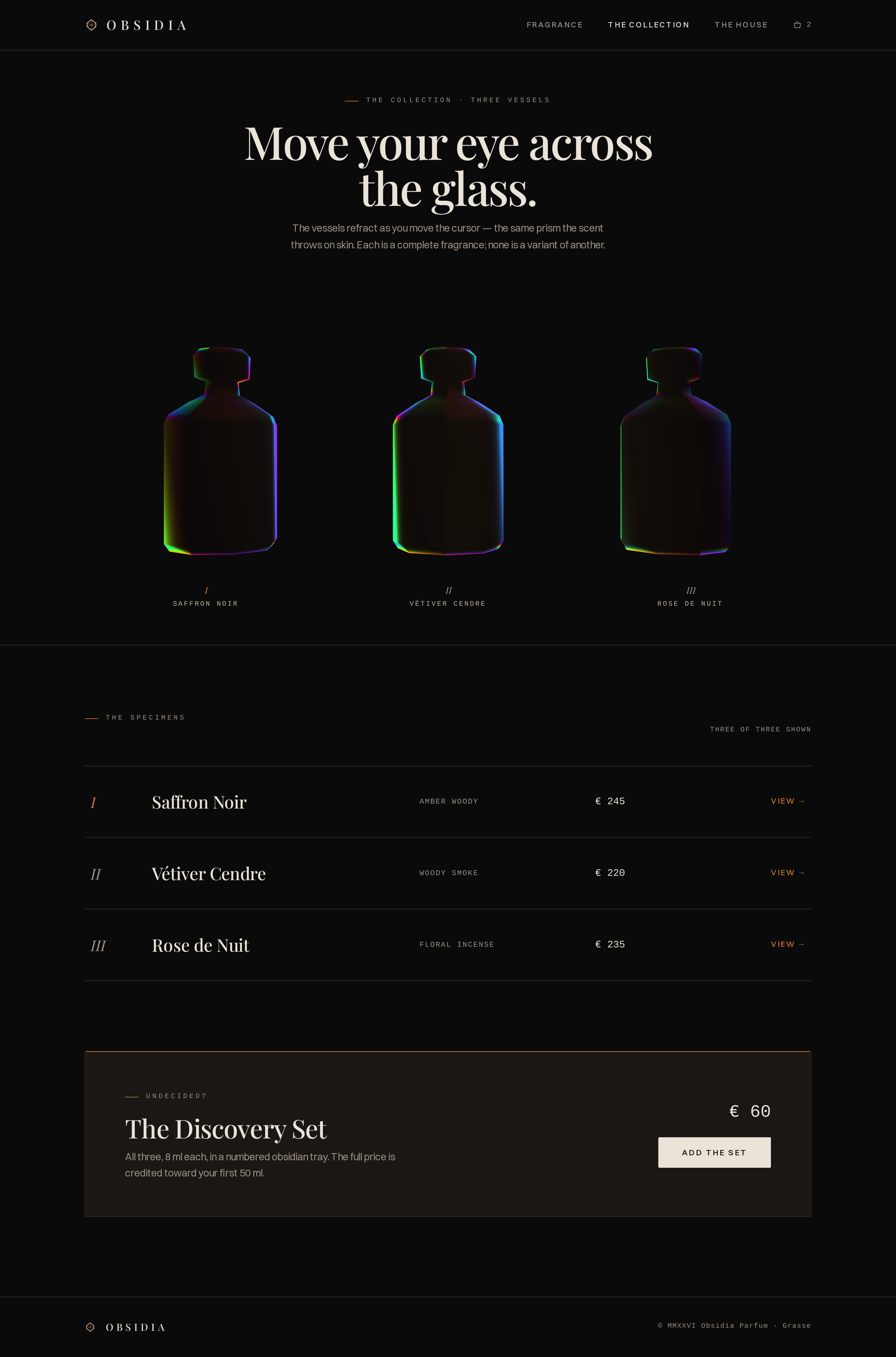 Collection screen