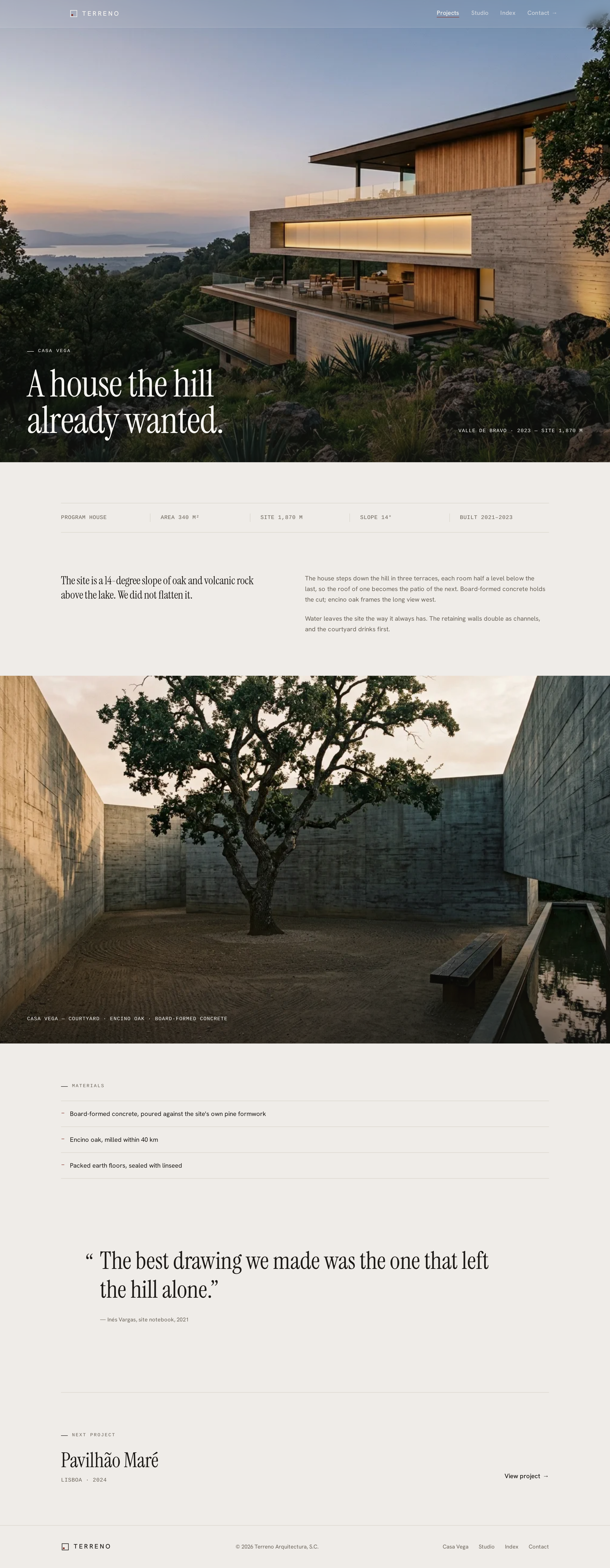 Project screen