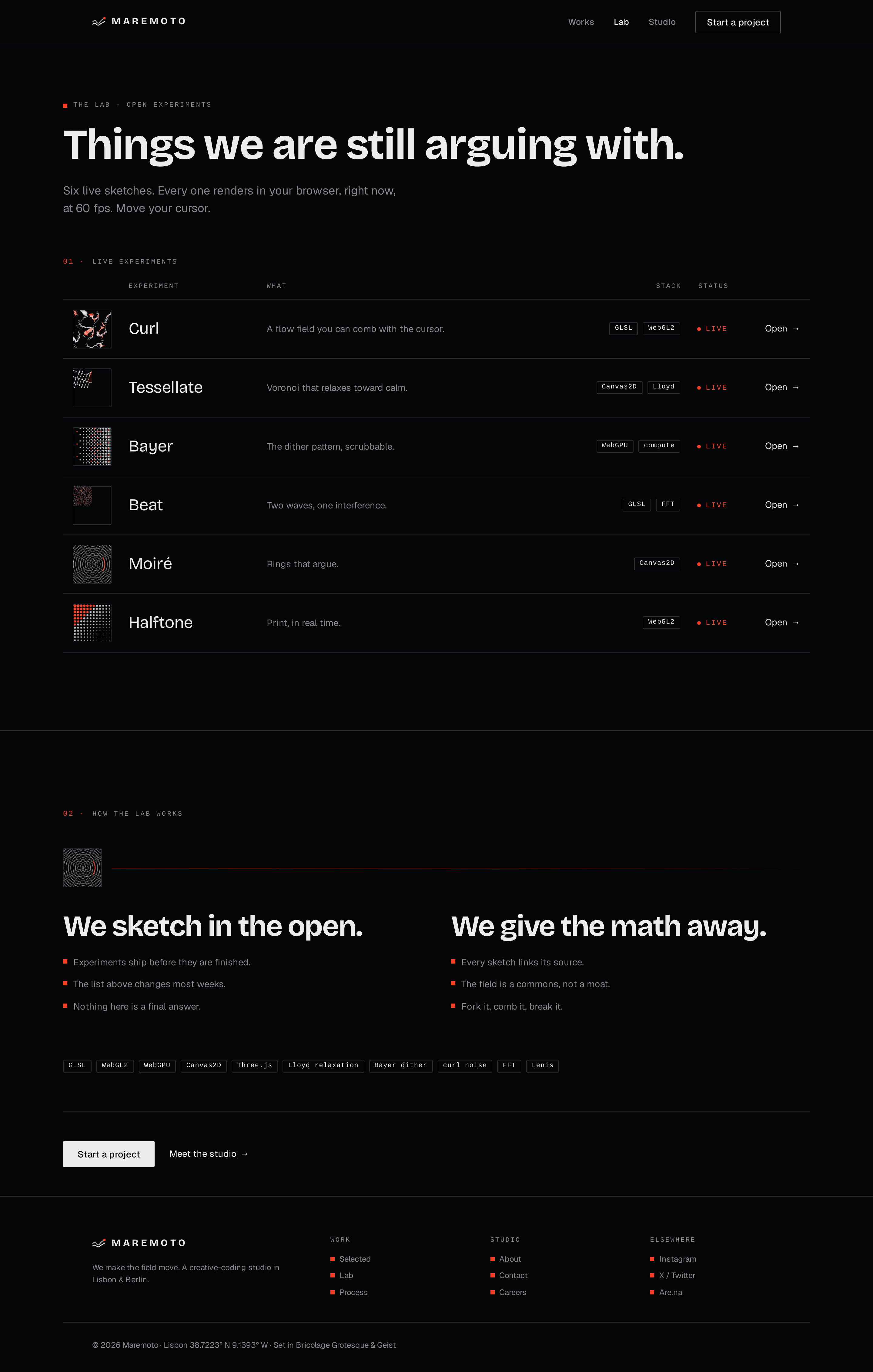 Lab screen