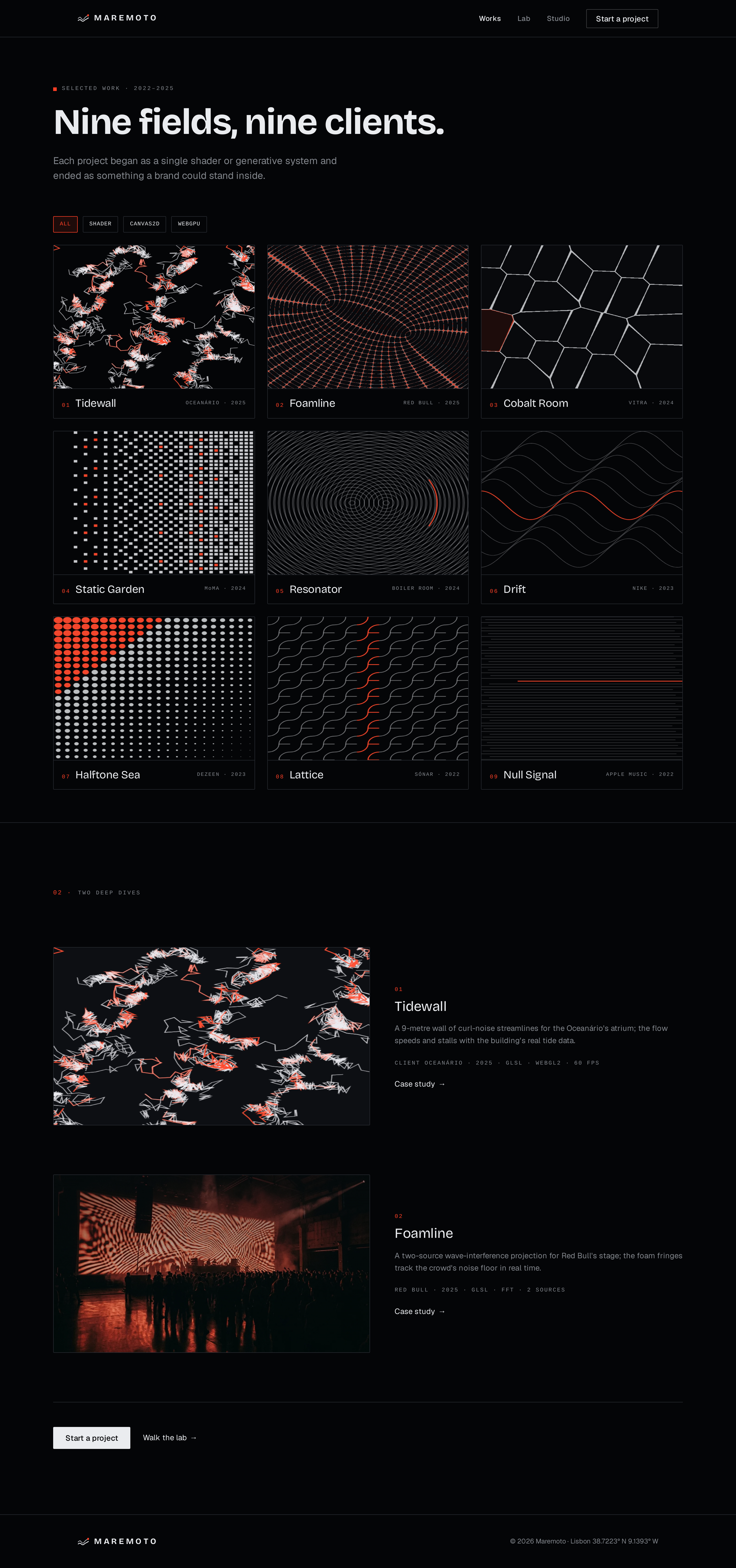 Works screen
