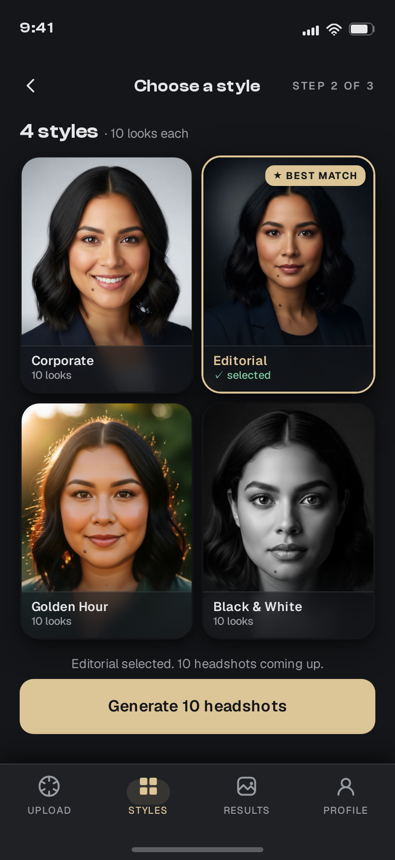 Style screen
