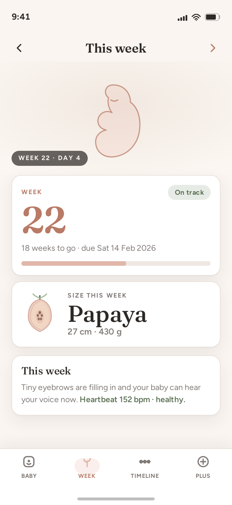 Week screen