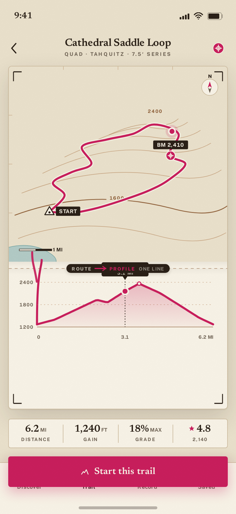Trail screen