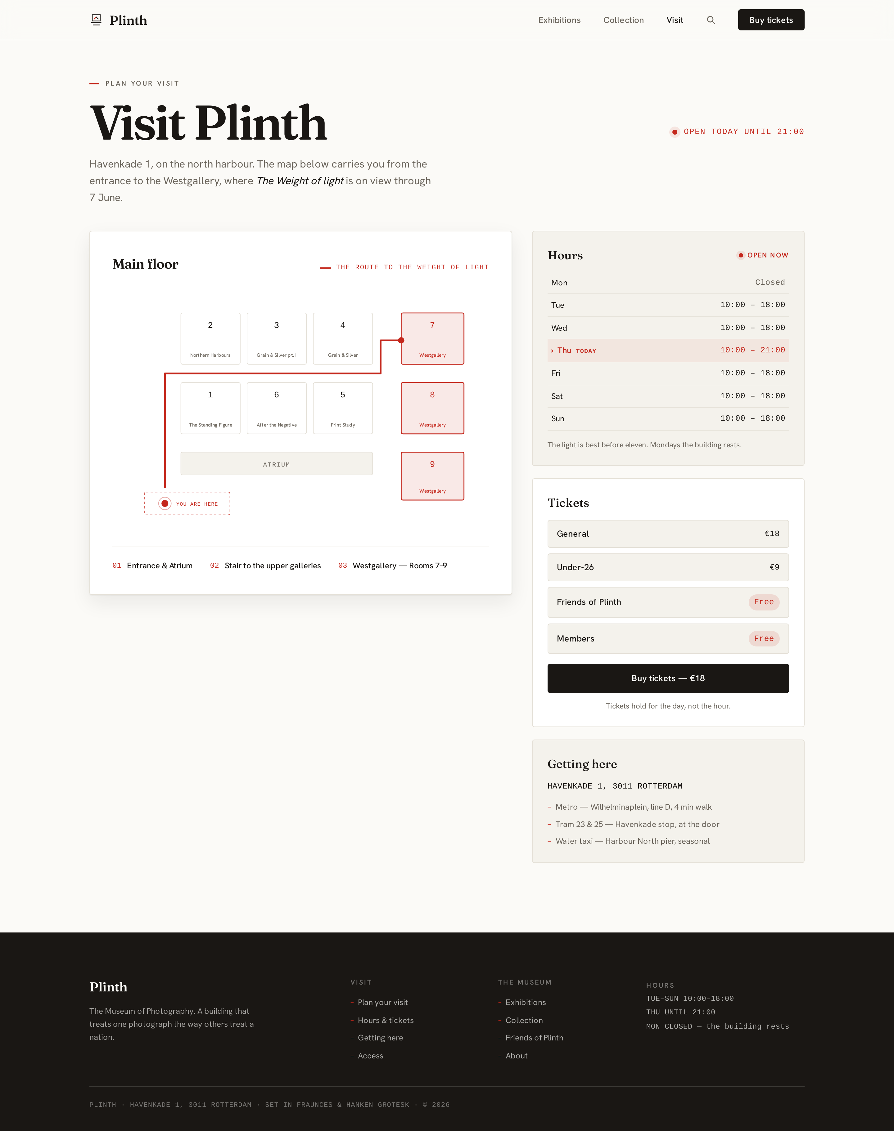 Visit screen