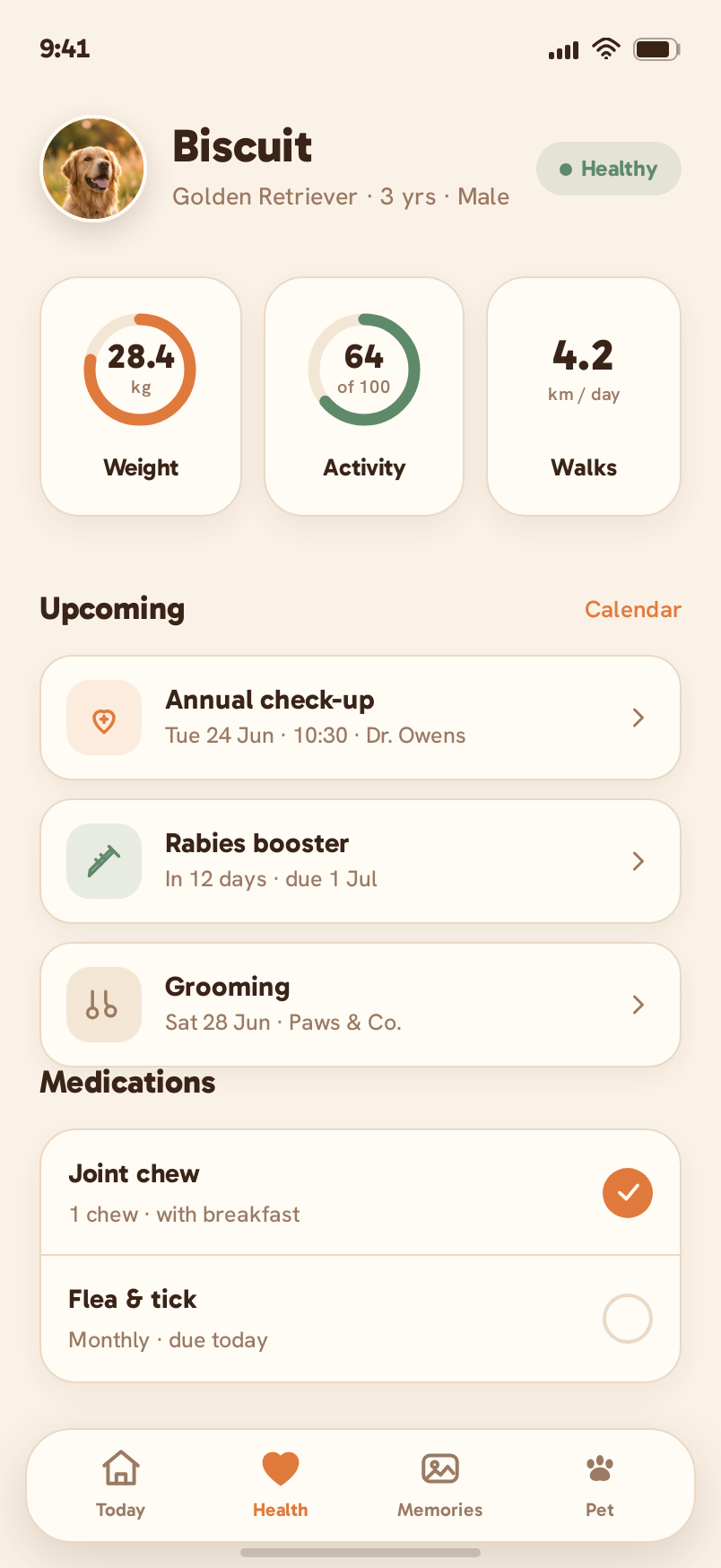 Health screen