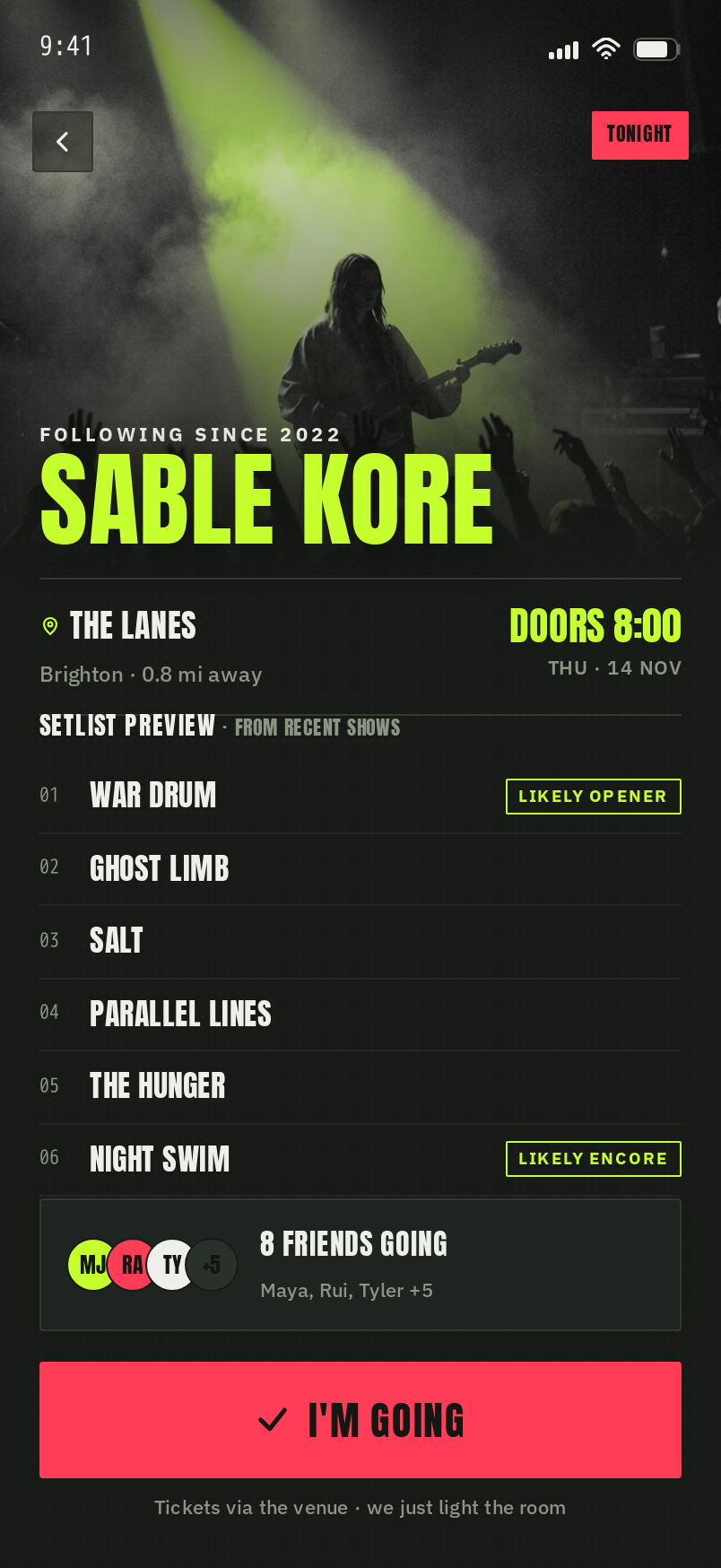 Gig screen