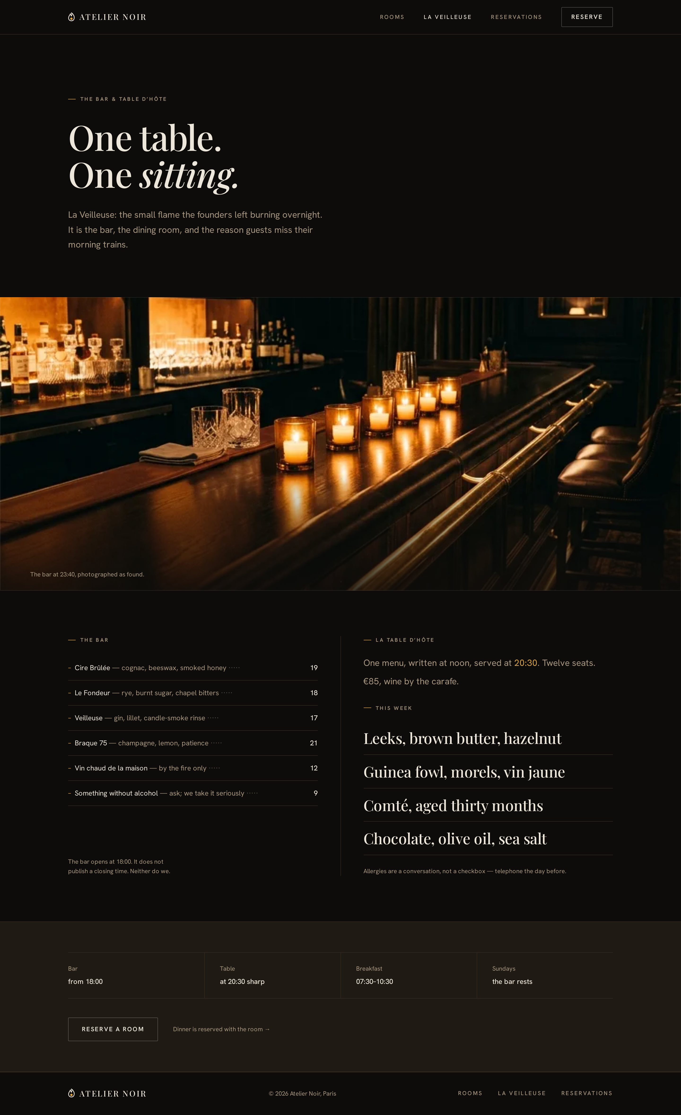 Veilleuse screen
