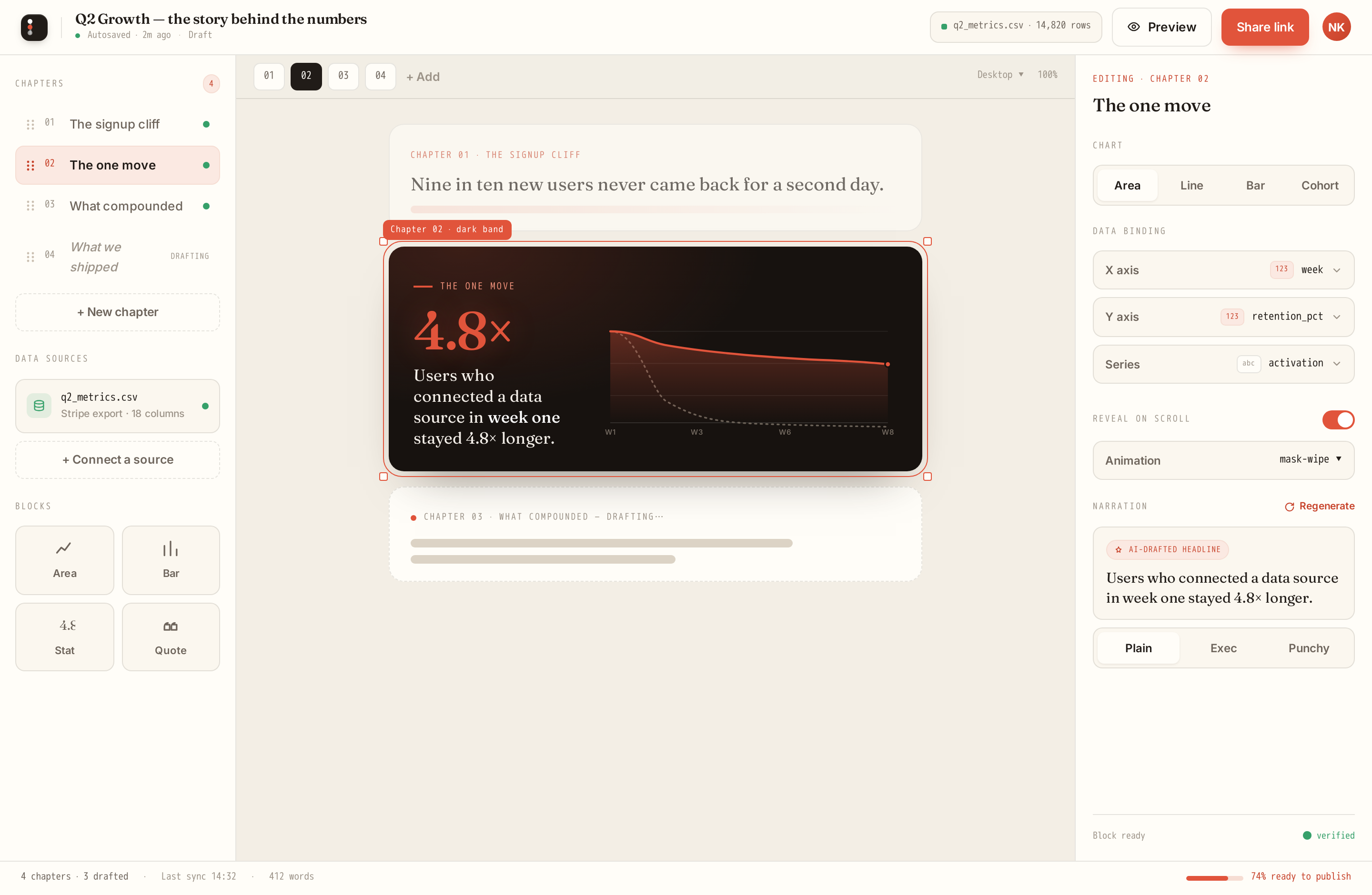 Builder screen