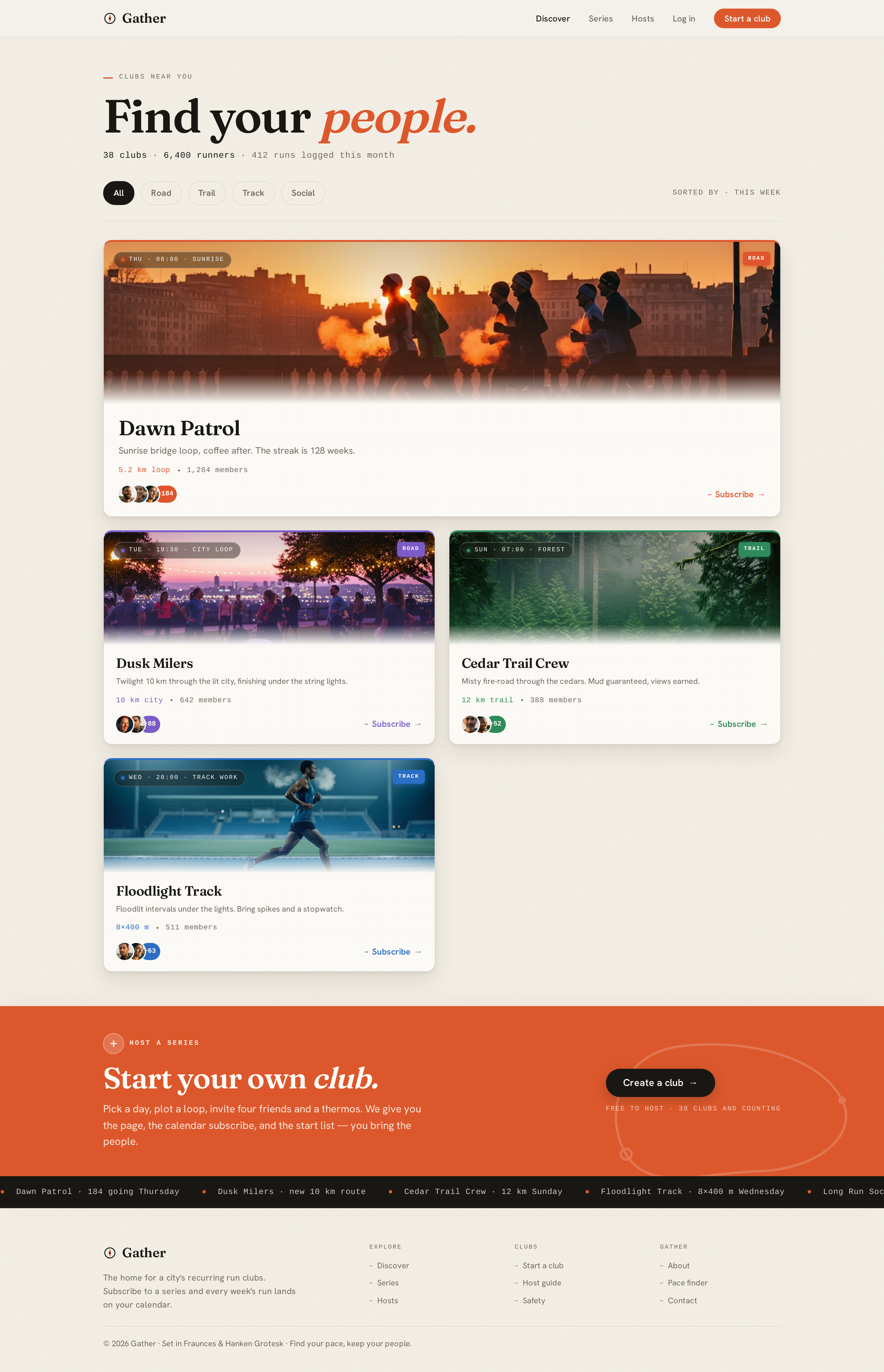 Discover screen