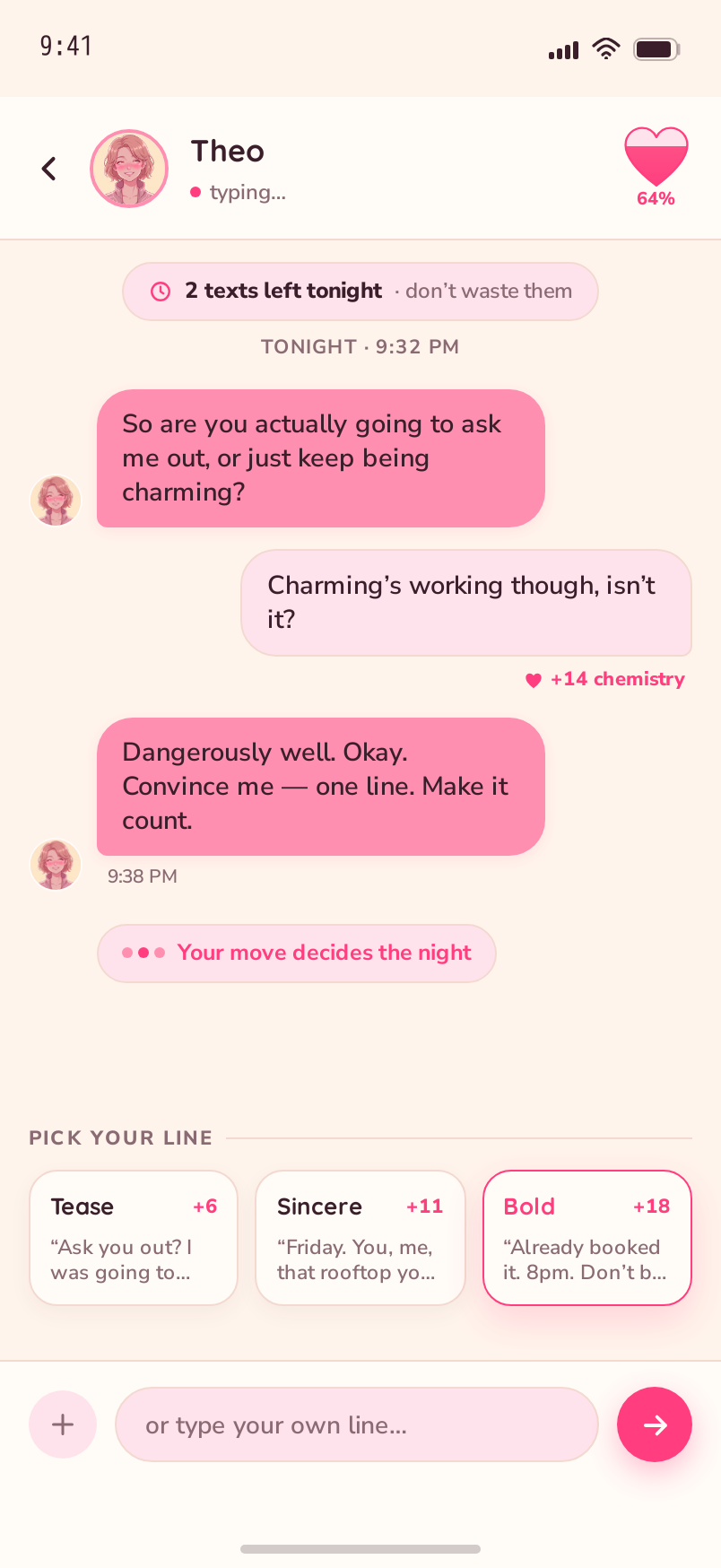 Chat screen