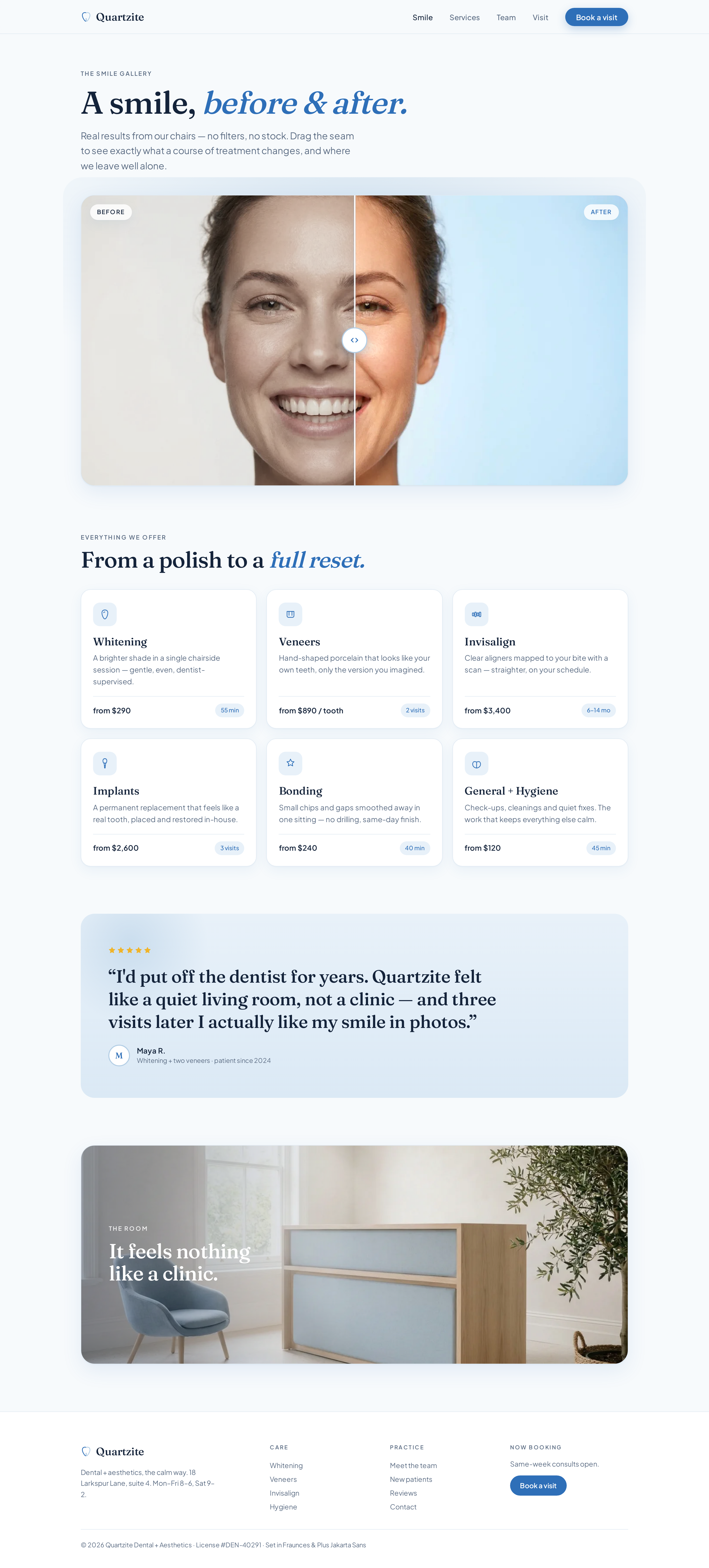 Smile screen