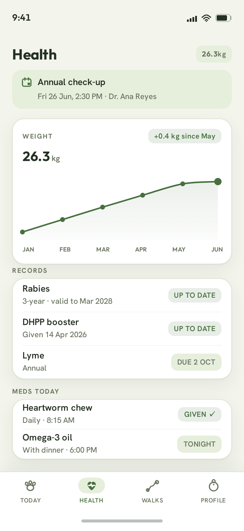 Health screen