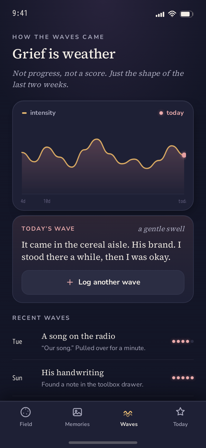 Waves screen