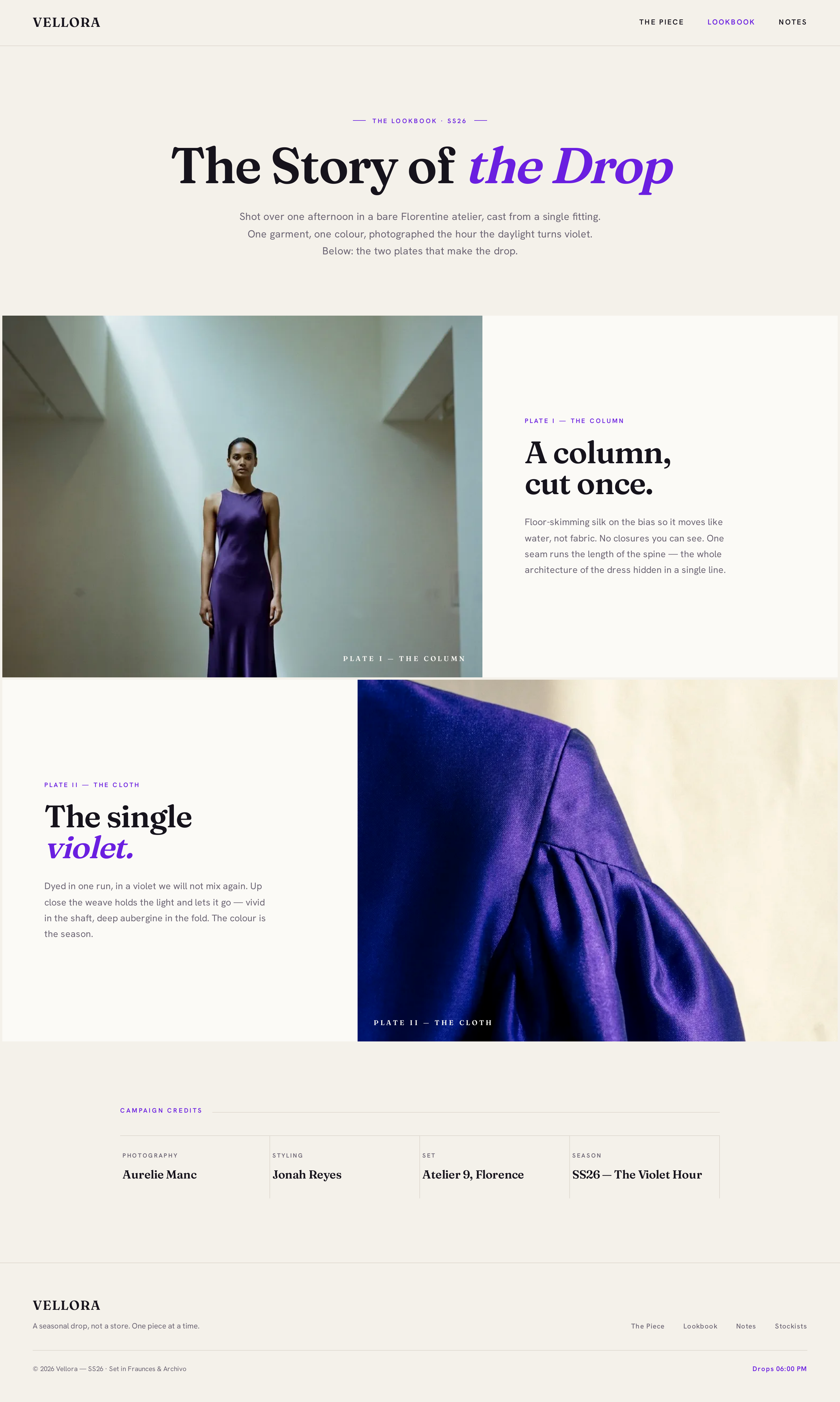 Lookbook screen