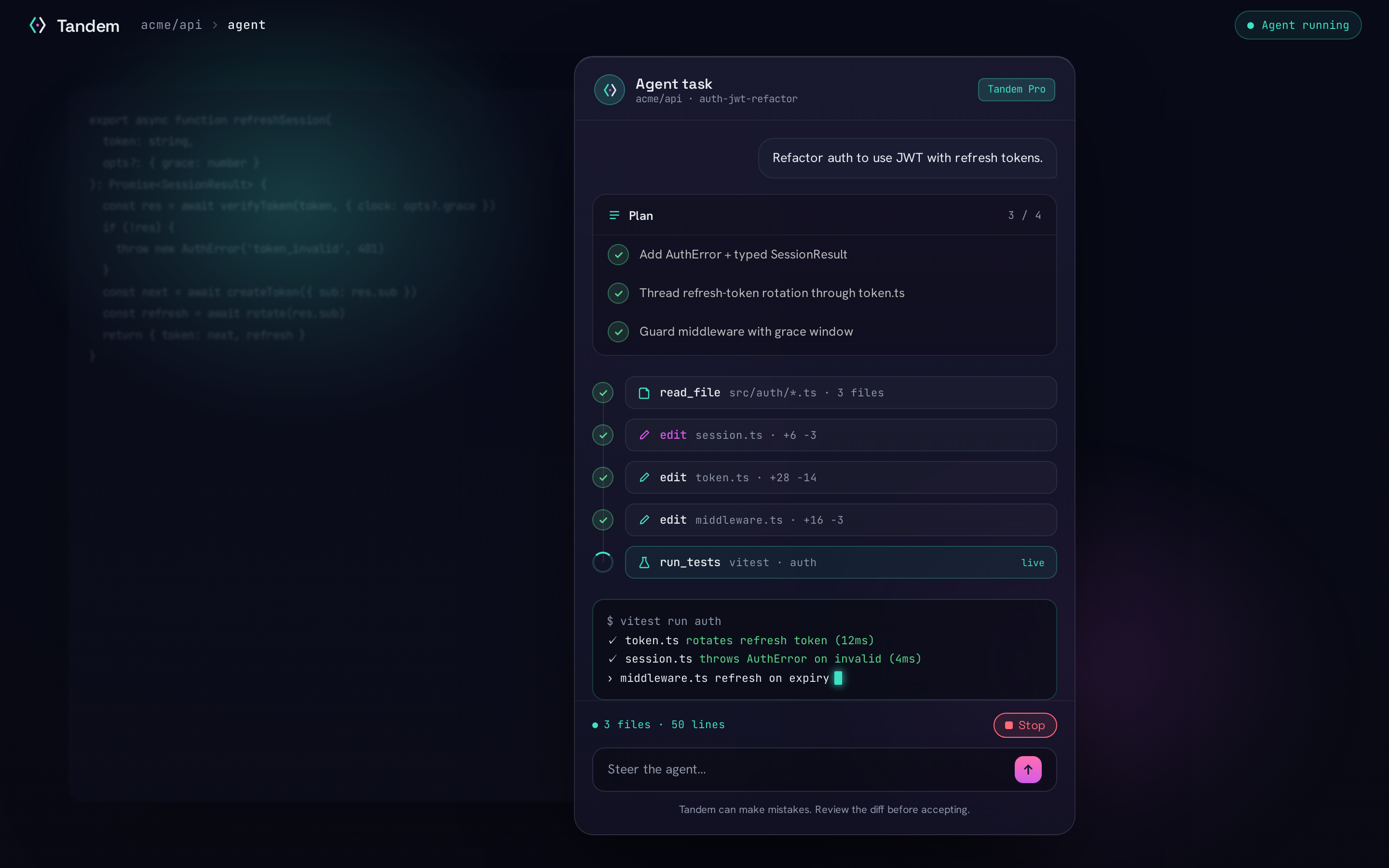 Chat screen
